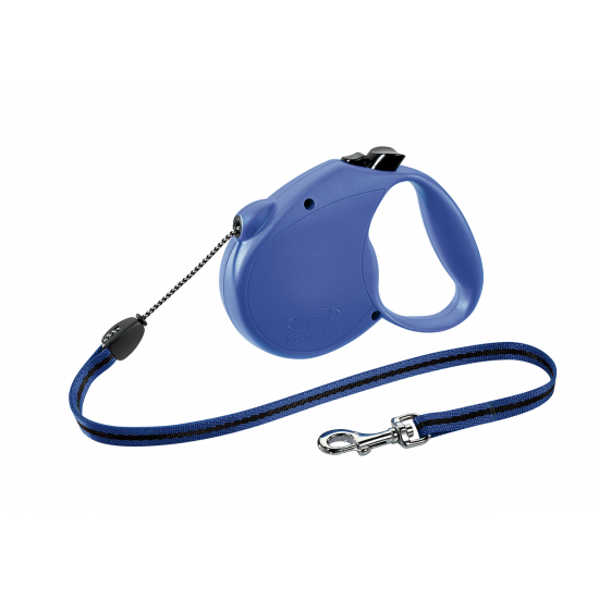 Fexi Retractable Dog Leash (Cord), 16 Ft, Medium, Blue