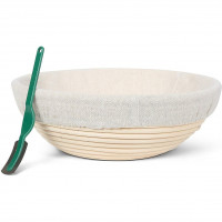 Premium Round Banneton Bread Proofing Basket for Baking