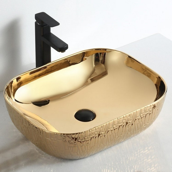 Thena "Imperial Jewel Collection" Gold Vessel Sink