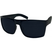 XL Men's Big Wide Frame Black Sunglasses - Extra Large Square 148mm