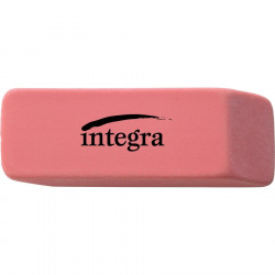 Integra Pink Pencil Eraser Pink - Lead Pencil - 2" Width x 0.8" Height x 0.4" Depth x - 1 / Each - Soft, Pliable, Latex-free