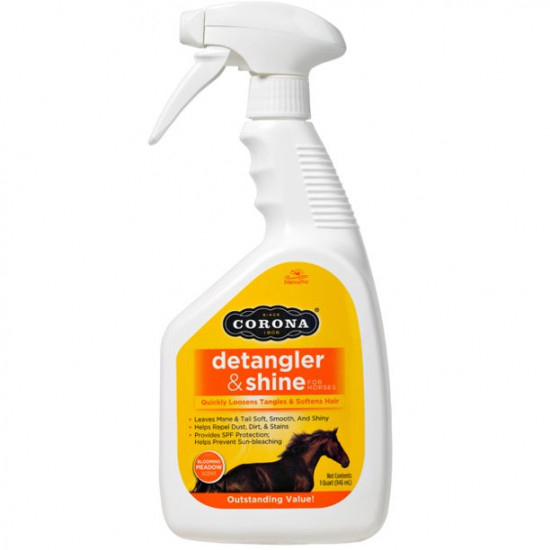 Manna Pro Corona Horse Detangler & Shine Spray, 32 oz.