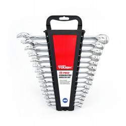 Hyper Tough 15-Piece Combination Wrench Set, MM